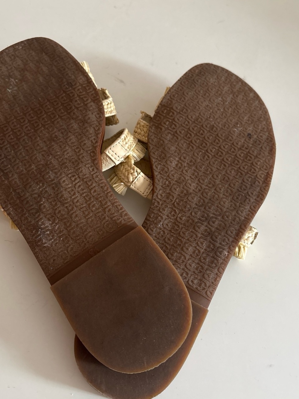 Sam Edelman Women's Raffia Slide Sandals in Natural 8.5 - Picture 6 of 8